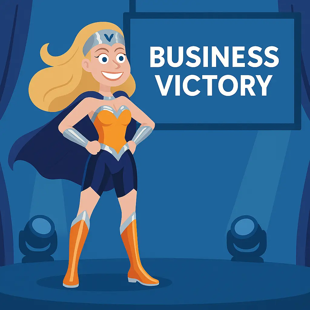 Postać Vocalska grająca w grę językową.